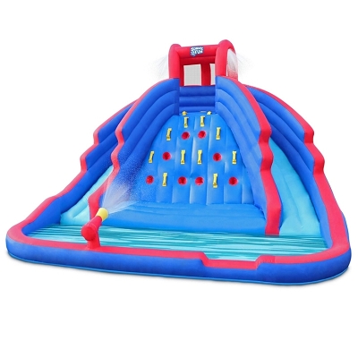 Ultra Climber Inflatable Water Slide Park with Climbing Wall